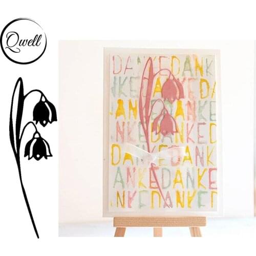 QWELL Beautiful Dried Flower Metal Cutting Dies Stencil For DIY Crafts Paper Card Decoration Album Making Template 2020 New