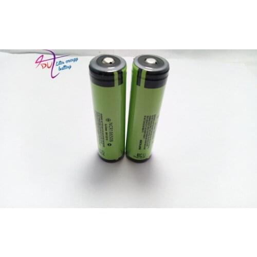 2PCS 100% New Original 18650 NCR18650B 3400mAh 3.7V Li-ion Rechargeable battery
