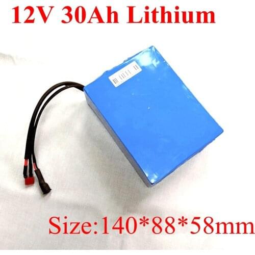 12v Lithium Polymer Battery Lithium Ion 12v 30ah 11.1v Li-polymer Battery Pack for Miners Lamp Cctv Pack Battery + 3A Charger