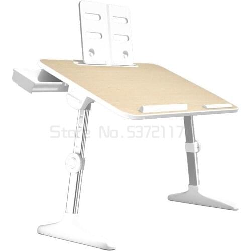 Small table on foldable adjustable bed childrens desk lazy reading elevated table