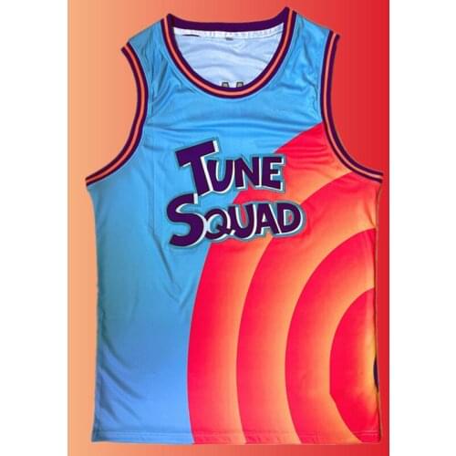 Space-Jam Basketball Jersey Tune-Squad #6 James Top Shorts Goon Squad Costume Movie A New Legacy Basketball Uniform Kids Adults