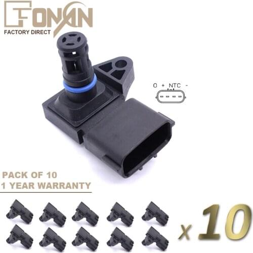 Wholesale 5 Bar 5.2BAR Boost Pressure Temperature MAP Sensor For Cummins M11 ISC ISL ISM ISX ISB 5WK96802 2872784 4921324