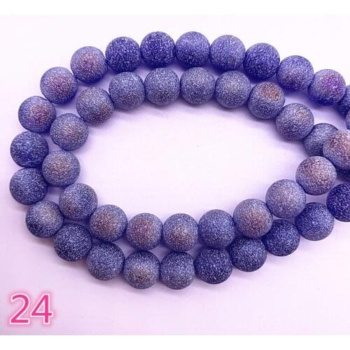 Wholesale 6/8mm Frosted Matt Austrian Crystal Beads High Quality Glass Loose Beads Handmade DIY Jewelry Making For Bracelet #24