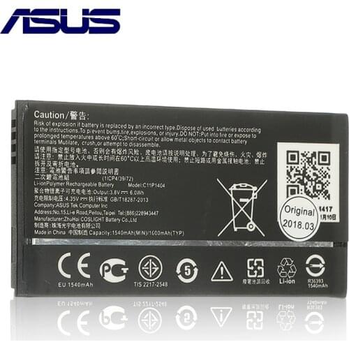 C11P1404 1170mAh Original Battery For ASUS PadFone miniT00E PF400CG ZC451TG zenfone4 T00i High Capacity Genuine Battery