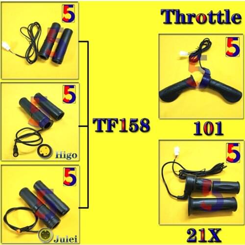 A Pair of ebike Twist Grip throttle 22.2mm Handbar for E-Scooter ebike parts-Wuxing throttle 130X/108X/TF158-Bafang throttle