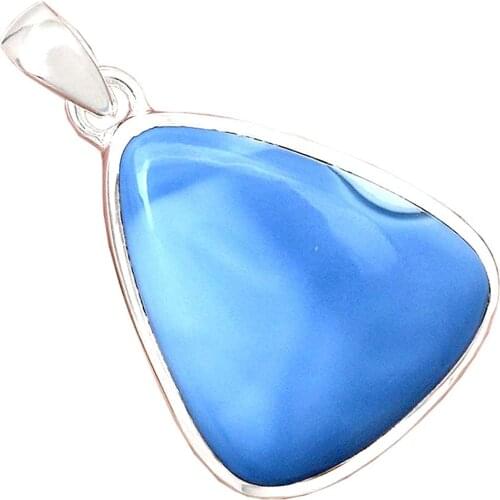Genuine OWYHEE OPAL Pendant 925 Sterling Silver, 36.5 mm, AP6901