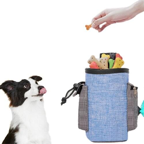 Portable Dog Treat Bag Large Space Waist Bag For Outdoor Training Walking To Carry Toys Food Poop Bags Pet Dog Training Feed Bag