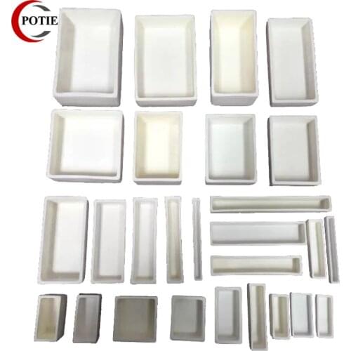 Rectangle Shape 99% Alumina Combustion Boat Boat Tube Furnace Corundum Crucible