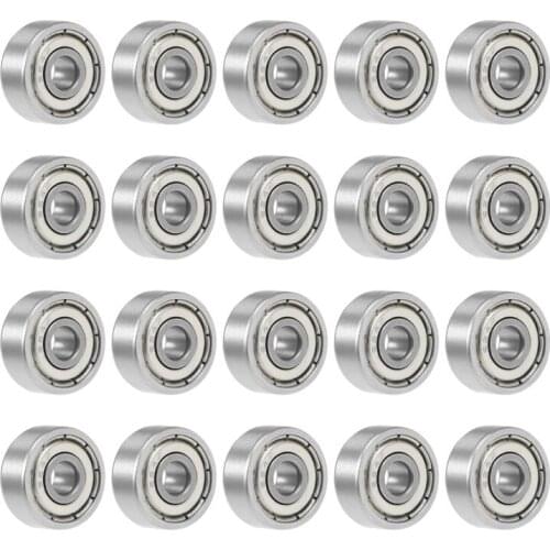 624ZZ 624RS Ball Bearing 4mm x 13mm x 5mm Double Shielded Deep Groove Bearings, Bearing Steel (Pack of 4)