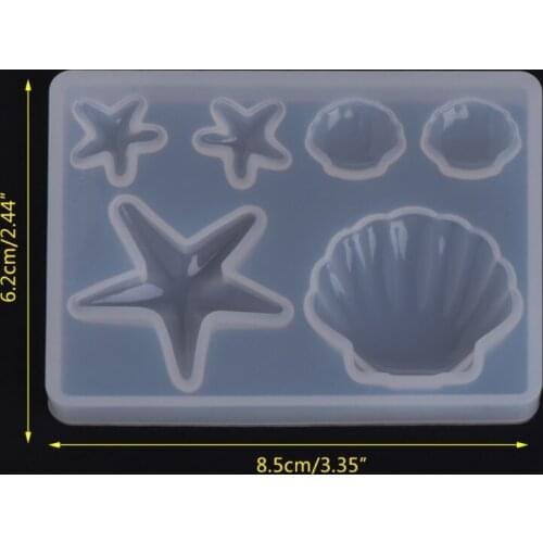 Silicone Mold Diamond Shell Epoxy Resin DIY Jewelry Making Crafts Cake Pendant Crystal Mold Soap Making Drop shipping