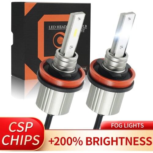 Bevinsee H8 H9 H11 LED Fog Lights 12V 6500K White HB4 H7 H10 H27 9006 880 881 LED Lamp 9140 9145 Car Fog Lamp 2pcs