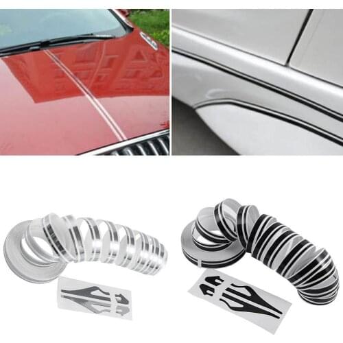 Universal 12mm Car Body Striping Sticker DIY Car Waistline Body Stickers Vinyl Pull Helmets Decoration Motorcycles Flower B M5L0