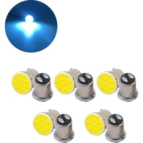 10x Ice Blue COB 12SMD 1157 BAY15D Car LED Light Signal Bulbs Super Bright Auto Turn Tail Reverse Parking Brake Lamp 12V