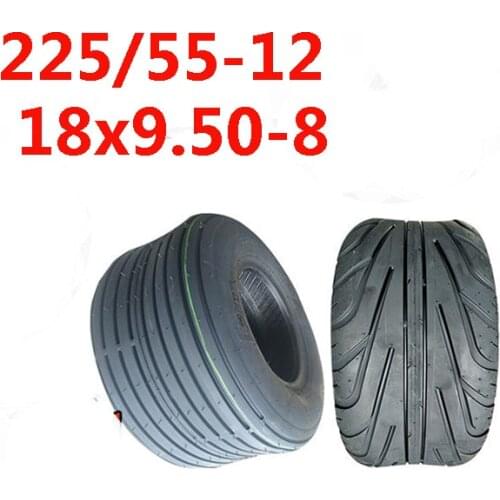 225/55-8 tires with wheels 18x9.50-8 front or rear 8 inch 4PR vacuum tires for electric scooter for Harley China bicycles
