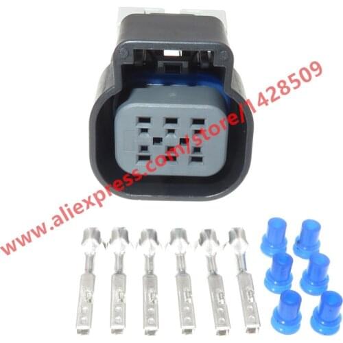 5 Sets 6 Pin Auto Waterproof Female Plug VE Throttle Motor Drive Connector For BUICK 15355297 15418498