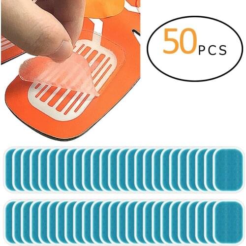 50Pcs Hydrogel Sticker Patch For ABS EMS Abdominal Stimulator Hip Trainer Toner Trimmer Belt Replacement Pads Vibration Fitness