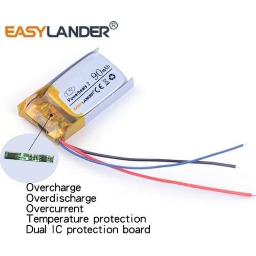 3-wirre 90mAh AHB481221 Battery for Beats Powerbeats 2 Wireless Battery PB2 Powerbeats 3 bluetooth headset battery 481221 501221