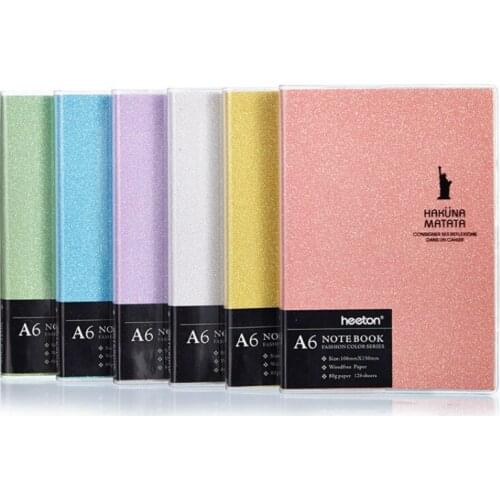 A5/A6/A7 Notebook Colorful Laser Planner Organizer Notepad Diary Weekly Pensonal Journal Travel Note Book Stationery Supplies