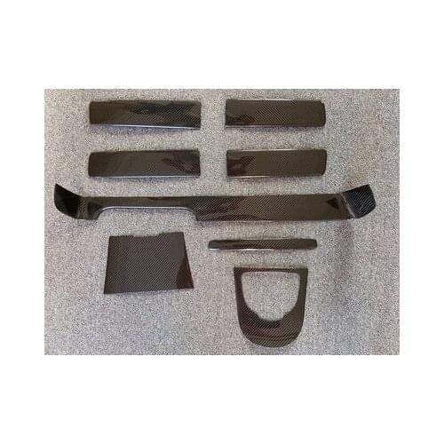 Carbon Fiber Car Interior Central Control Board Trim Sticker Air Outlet CD Decorative Frame Decal for Mercedes Benz Class-G W463