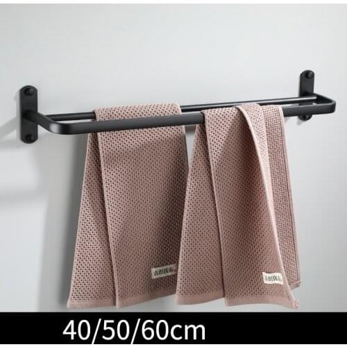 Towel Holder, Towel rack,Towel Rail,Towel Bar 40/50/60 CM Wall Mounted Aluminum Bathroom Accessories towel rail