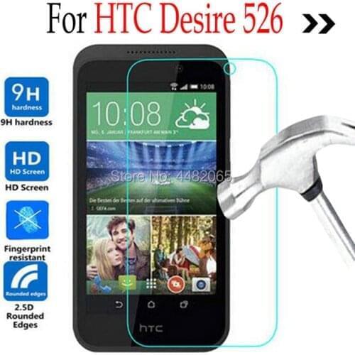For HTC Desire 526G 526 G 4G Lte Cover Tempered Glass Screen Protector Cover For HTC 526G Case Protective Film 2.5D 9H Guard