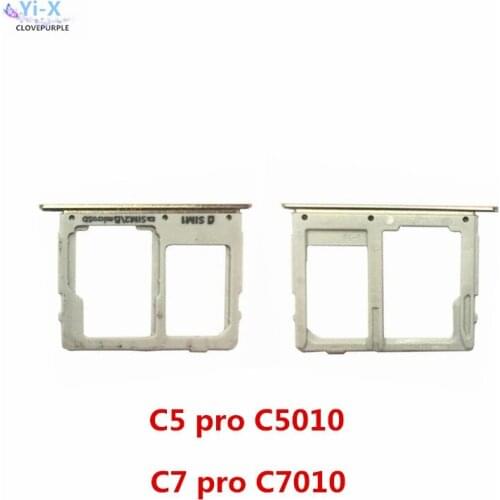 For Samsung Galaxy C5 pro C7 pro C5010 C7010 Nano SIM Card micro SD Tray Holder