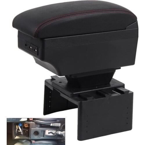 For Toyota fj cruiser armrest box USB Charging heighten Double layer