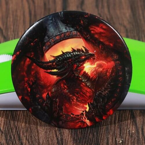 FFFPIN 5.8cm America Warm Blood Brooch Cosplay Game Pin Single Multiplayer Game Breastpin Badge Coin Icon Ornament for Cloth