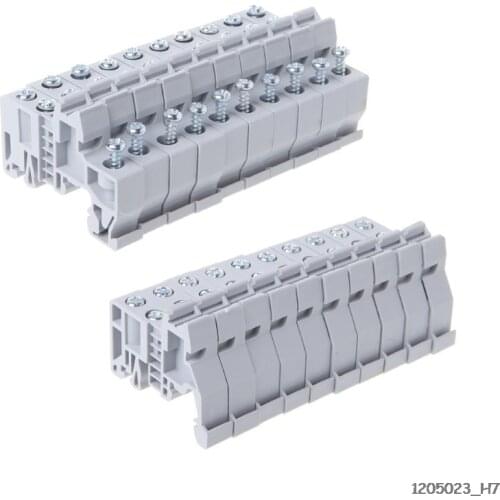 10 Pcs EUK/EUK2 Din Rail Terminal Blocks End Stop Bracket Fire-Retardant Fixed Components And Parts