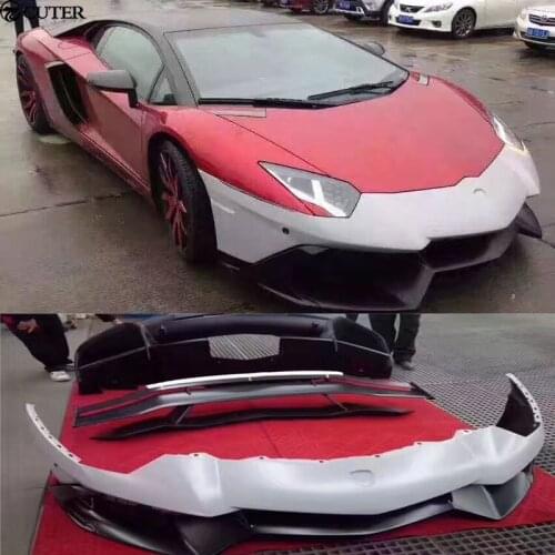 LP700 to LP720 Car Body Kits front bumper rear bumper rear spoiler for Lamborghini Aventador LP700 Car Styling 11-15