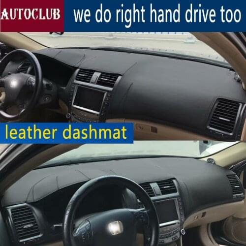 For Honda accord 2003 2004 2005 2006 2007 7th g Leather Dashmat Car Styling Covers Dash Mat Dashboard Cover Carpet Accessories