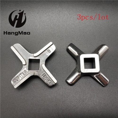 Ss304 2 Pieces Meat Grinder Parts #8 Blade Mincer Knife food processor combine blade KW658522 Fit Kenwood