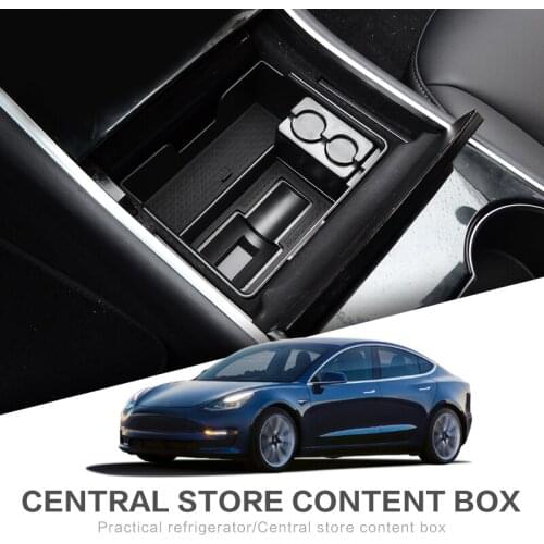 LUCKEASY Center armrest box For Tesla MODEL 3 Tesla MODEL Y 2017-2020 Car Interior Accessories Stowing Tidying Glove Box