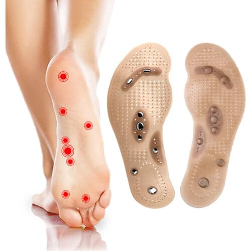 Foot Massage Magnetic Massage Insole Feet Massage Physiotherapy Therapy Acupressure Magnetic Massage Insole Slimming Insoles