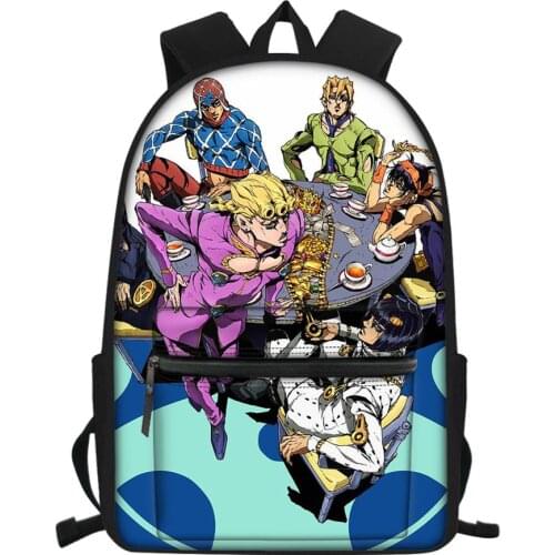 HALYUNASC Fashion Childrens Canvas Backpack Starnge Adventuers Pattern Kids School Book Bags Cartoon Anime Travel Backpacks