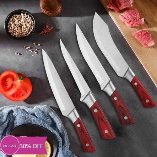 Boning Chef Knives Set Stainless Steel Cleaver Butcher Knife for Meat Bone Fish Fruit Vegetables Kitchen Knife