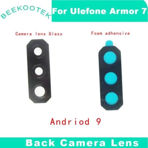 New Original for Ulefone Armor 7 Camera Lens Glass Cover Sticker Repair Part Replacement For Armor7 Android 9 Phone