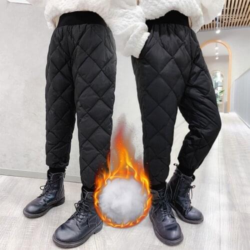 New Boys Plush Cotton Pants Winter Baby Girls Pants Children High Quality Warm Thick Pant Boys Trousers Kids Leggings Pants