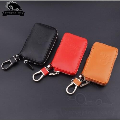 New Leather zipper Car Key Cover Case for Renault Koleos Laguna 2 3 Megane 1 2 3 Sandero Scenic Captur Clio Duster Fluence