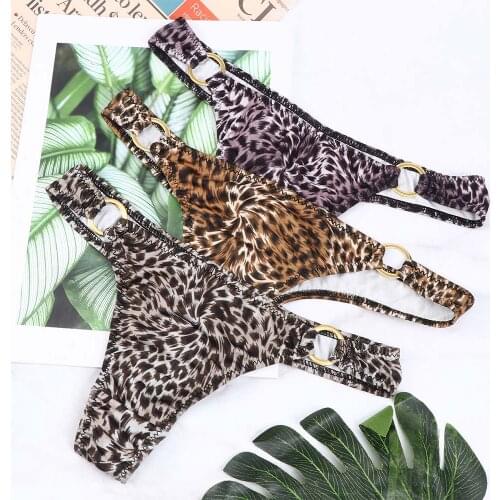 Charming Lady Fashion Sexy Leopard Panties Thong Intimates Briefs G-string Panties Briefs Cotton Lingerie Underwear
