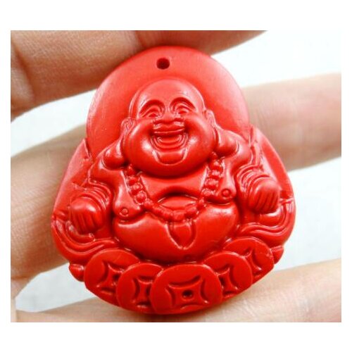 Wholesale Natural stone Quartz Crystal Chinese Red Organic Cinnabar pendant for diy Jewelry making necklace Accessories