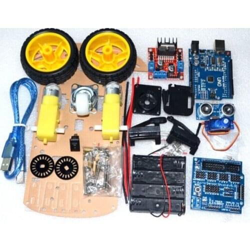 Avoidance Tracking Motor RC Smart Robot Car Chassis For Arduino Starter Learning Kit Speed Encoder Battery Box 2WD Ultrasonic