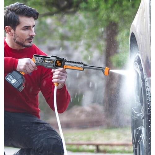 Professional 12-20V Cordless Car Washer High Pressure Automatic Car Washer Electric Cleaning Gun Device Car Hose