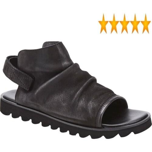 Men Genuine Leather British Summer Shoes Open Toe Luxury Gladiator Sandals Outdoor Non-Slip Beach Flip Flops Sandalias