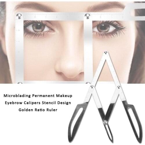 Microblading Stencil Design Golden Ratio Ruler Permanent Makeup Eyebrow Calipers Eyebrow Tattoo Design Calipers Stencil Tool