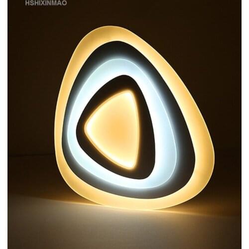 Ultra-thin living room acrylic ceiling lamp warm master bedroom light book light art heart-shaped Ceiling lights AC90-260V