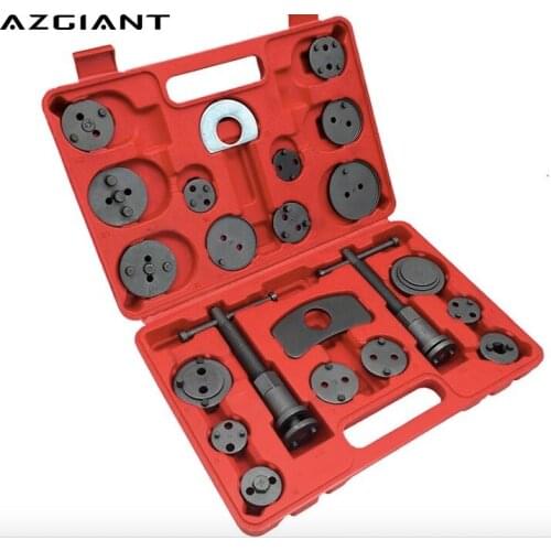22pcs Universal Car Disc Brake Caliper Wind Back Brake Piston Compressor Tool Kit For Most Automobiles Garage Repair Tools