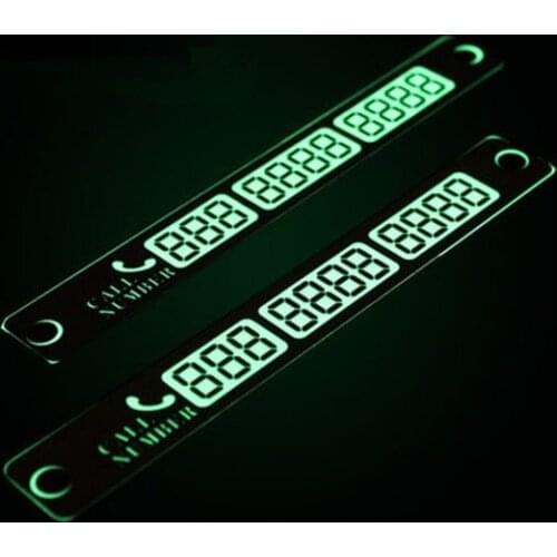 Temporary Parking Card Luminous Phone Number Card for Lada Priora Sedan sport Kalina Granta Vesta X-Ray XRay