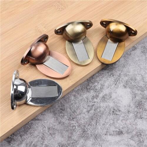 Zinc alloy wooden floor suction door invisible suction, floor suction, door touch suction device