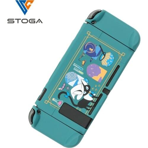 Stoga Alchemy Cat Protective Case For Nintendo Switch Gamepad Split Shell Dirt Fall Resistant Cartoon Hardcover Cases